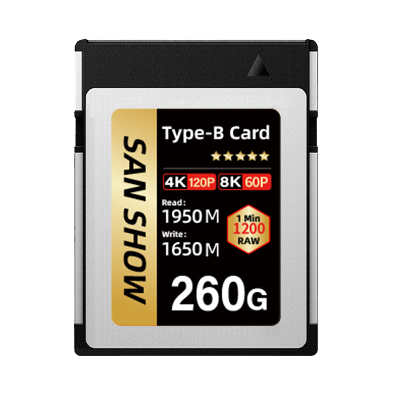 SANSHOWSD Professional CFexpress Type B Memory Card 2000GB (Gold)