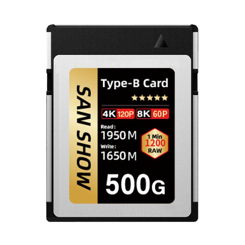 SANSHOWSD Professional CFexpress Type B Memory Card(Gold)