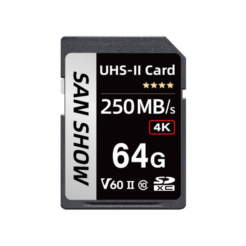 SANSHOW Professional SDXC UHS-II V60 SD Memory Card